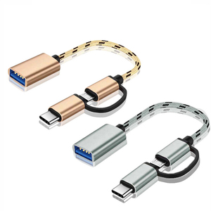 2022 nuovo arrivo adattatore portatile OTG tipo C adattatore Micro cavo USB <span class=keywords><strong>convertitore</strong></span> 2 in 1 USB3.0 per i telefoni cellulari - Product Image 1