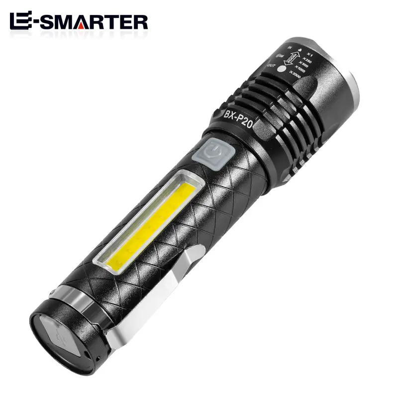 Factory High Bright Powered Portable Waterproof Charging Sst40 White Laser Recharge Flashlight 18650