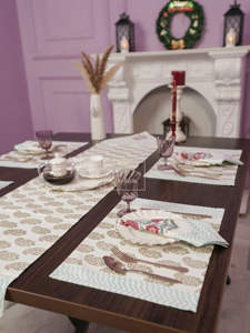 PAISLEY WHISPERS PLACEMATS Style Naturel Imprimé Floral Décoration de La Maison De Mariage Garden Party Chemin De Table Napperon - Product Image 3