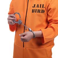 Ecowalson COSTUME DE PRISONNIER HOMME HALLOWEEN FANCY DRESS XMAS ORANGE COMBINAISON