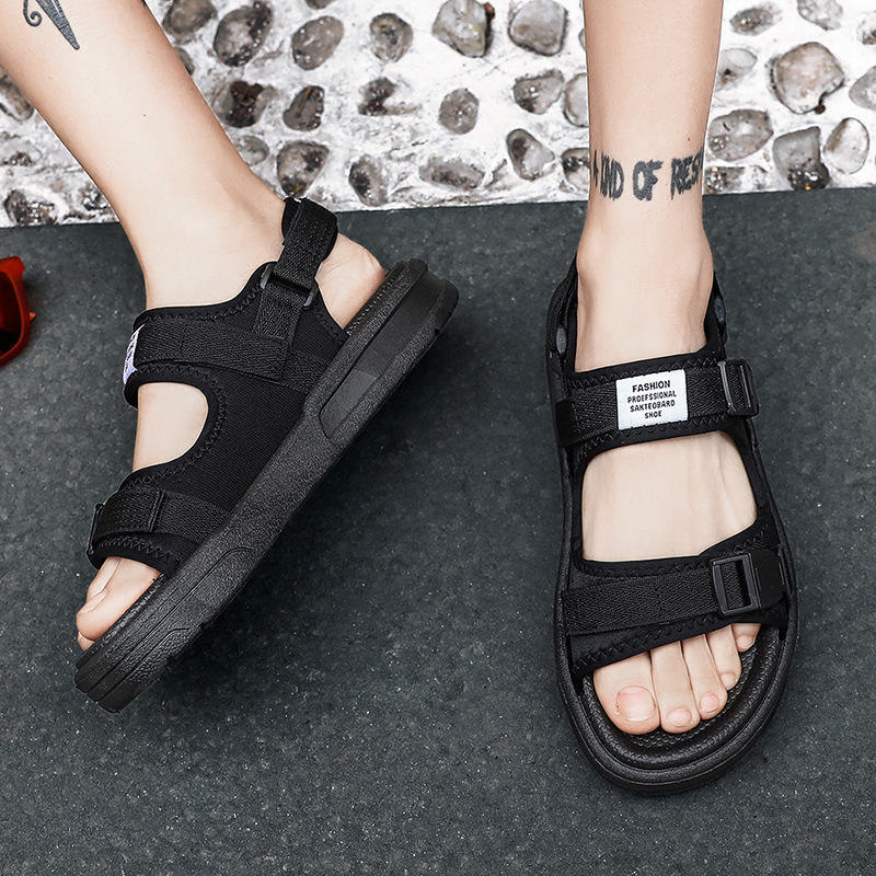 Сандалии ycshoes мужские для студентов, Повседневная пляжная обувь, дышащие Нескользящие, летние Тапочки