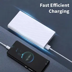 Hotriple J9 Hot Selling 10000mAh Portable Dual USB Output Fast Charging Ultra Slim Power Bank With Micro/Type-c Input