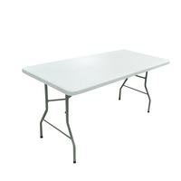 Table à chevalet robuste de 180cm, table de jardin, table longue pliante