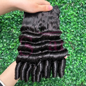 Ciocche di Capelli Umani Funmi SDD <span class=keywords><strong>Ricci</strong></span> <span class=keywords><strong>e</strong></span> Voluminosi, 100% Capelli Umani Vietnamiti Grezzi, Fornitore di Extension con Chiusura HD <span class=keywords><strong>e</strong></span> Frontale in Pizzo - Product Image 5