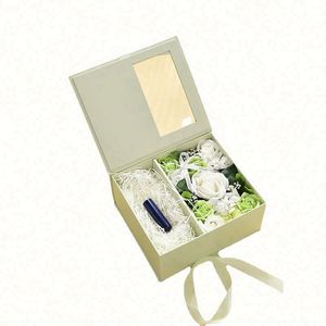 Juego de Regalo 2024 4 en 1 con Caja de Cartón y Botella de Flores Preservadas, Hecho a Mano, de Lujo y Personalizado, para Maestros, Día de la Madre y San Valentín - Product Image 1