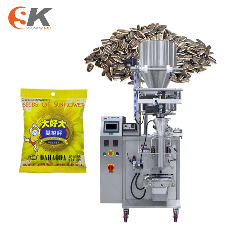 Yüksek hızlı azot dolum küçük granül karpuz kabak kavun tohumları gıda dolum paketleme makinesi