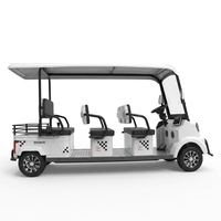 Voiturette de golf électrique 6 places, véhicule utilitaire, bus touristique, petite voiture électrique pour adultes, vitesse 30-50 km/h, autonomie 70-90 km