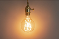 Boîtier en verre décoration en forme d'amour 2300k led G95 e27 4w ampoule à filament