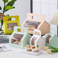 Boîte d'emballage pour cupcakes SunShine en gros, 2/4/6/8 compartiments, emballage portable pour desserts, pâtisseries et tartes