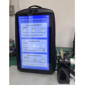 Siyah 18,5 İnç LCD Ekran Sırt Çantası Üzerine Monte Edilebilir Bagaj Reklam Video Ekranı Okul Çantası Promosyonu İçin - Product Image 2