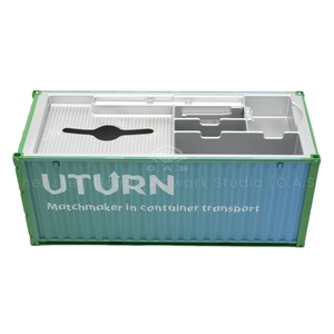 O.a.s container mô hình nhà máy scale1: 20 vận chuyển container hậu cần uturn tùy chỉnh Lưu trữ hộp container mô hình - Product Image 1