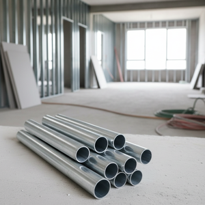 Galvanizli Çelik Borular 25mm İnşaat ve Dekorasyon Kablo Kanallarında Kabloları Korumak İçin - Product Image 4