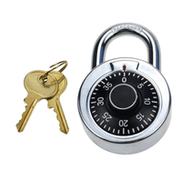Cadenas rond YH1266 pour salle de sport avec clés, durable, étanche, en alliage de zinc et acier, certifié ISO9001, serrure de sécurité pour porte