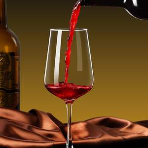 Verre à vin à pied long transparent soufflé à la main de 12 oz pour vin rouge et blanc, anniversaire, mariage - Product Image 3