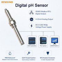 Sensor pH Digital Resolusi Tinggi 0.01pH 4-20mA RS485 Elektroda AI Pendingin Cairan Pusat Data Pendingin Glikol Kualitas Air OEM