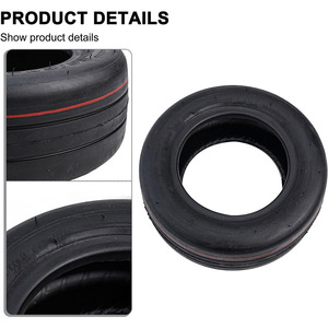Pneus en caoutchouc lisses sous vide 80/60-5 pour <span class=keywords><strong>trottinette</strong></span> électrique, pièces de rechange pour kart à pédales avec rainures de drainage pour la conduite urbaine - Product Image 4