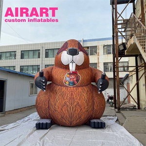 Castor gonflable personnalisé d'événement, castor animal gonflable pour la fête - Product Image 5