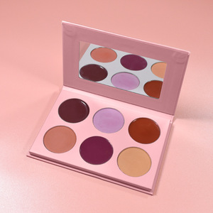Contorno opaco artigianale e colore marrone palette rosa luminoso ad alto pigmento crema vegana fard tavolozza private label - Product Image 6