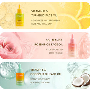 <span class=keywords><strong>Olio</strong></span> <span class=keywords><strong>Viso</strong></span> Anti-Età ESTELIN con Vitamina C, Curcuma, Squalano, Rosa Mosqueta, Vitamina E e <span class=keywords><strong>Cocco</strong></span> <span class=keywords><strong>per</strong></span> Donne - Product Image 3