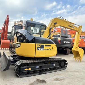Excavatrice sur chenilles Komatsu PC78US d'occasion en bon état Excavatrice hydraulique à bas prix Komatsu pc78us Offre Spéciale - Product Image 3