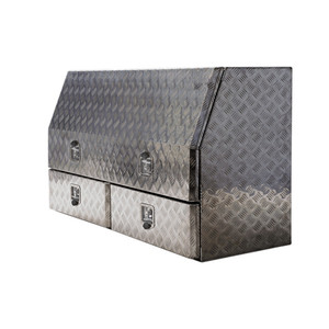 Half door aluminum metal truck toolbox pickup tool box with drawers