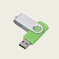 Memoria USB Giratoria de 128 MB, 256 MB, 512 MB, Unidad Flash USB con Logotipo Personalizado, Pendrive, Disco Giratorio en Llavero, Regalo, Memoria USB de 1 GB a 64 GB