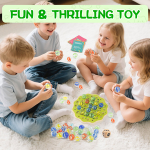 ของเล่นใหม่มาแรง เกมทรงตัวลูกแก้วหลากสี สำหรับ 1-4 คน เก็บได้ในกล่องไม้ เกมสนุกสำหรับครอบครัว เด็กชาย เด็กหญิง - Product Image 2