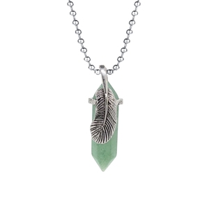 Collana con ciondolo in cristallo con colonna esagonale rotonda Phoenix in lega <span class=keywords><strong>d</strong></span>'<span class=keywords><strong>argento</strong></span> come regalo di festa per fidanzata e mamma - Product Image 3