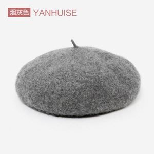 Béret en Laine 100% Personnalisé avec Logo Brodé, Couleurs Unies, Vente en Gros, Pas Cher, pour Plage, Sports, Fête, Ski, Femme Adulte, Faible MOQ - Product Image 3