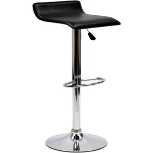 Tabouret de bar à piston personnalisé OEM lem, chaise de bar en faux cuir, tabouret de bar réglable, chaise de bar en PU pour hôtel