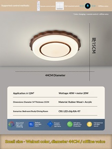 Lamp Ye Wrought Iron Bladeless Ceiling Fan <b>Light</b> with Invisible <b>Light</b> Modern Design for Bedroom <b>Dining</b> Room & Living Room - Product Image 6