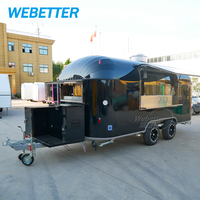 WEBETTER Hotdog Cart Makanan Katering Trailer Makanan Truk Makanan untuk Dijual Eropa