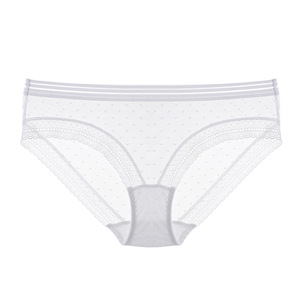 กางเกงในผู้หญิงเอวต่ำ เซ็กซี่ ผ้าตาข่ายโปร่งใส แต่งลูกไม้ - Product Image 4