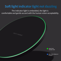 Alibaba Online Lage Prijs Slimme Product Slimme Desktop Oplaadpad 15W Snelle Type-C Mobiele Telefoon Draadloze Oplader met LED-lampje