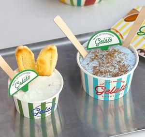 Vaso de Postre Desechable Personalizado, Ecológico, Impreso en Fábrica, Tazón de Papel para Helado con Tapa - Product Image 2