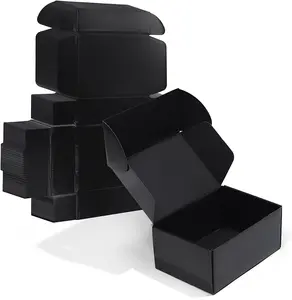 중국 상자 제조 업체 컬러 블랙 화이트 핑크 갈색 보석 모자 안경 속옷 포장 상자 골판지 우편물 상자