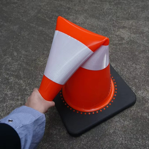 700mm đường cao tốc tín hiệu linh hoạt PVC đường nón phản quang an toàn giao thông nón - Product Image 4