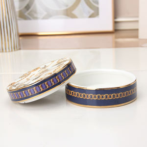 JW025 Boîte à bougies personnalisée <span class=keywords><strong>de</strong></span> luxe 6.1 pouces mallette décorative ronde mallette <span class=keywords><strong>de</strong></span> rangement pour bijoux en céramique - Product Image 2