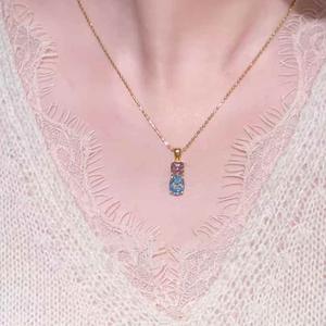 Collier pendentif en argent pur S925 pour femmes, design haut de gamme, diamant étincelant, pentagramme, chaîne en os de serpent, cool et épicé - Product Image 4