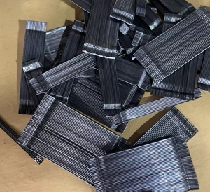 Étude des propriétés mécaniques des fibres d'acier collées à extrémité croquée en acier inoxydable pour le renforcement du <span class=keywords><strong>béton</strong></span> des sols et des murs d'entrepôt - Product Image 1