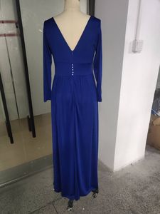 Abito <span class=keywords><strong>da</strong></span> <span class=keywords><strong>Donna</strong></span> alla Moda a Maniche Lunghe, Sexy con Scollo a V Profondo, Vestito <span class=keywords><strong>da</strong></span> Sera di Alta Qualità, Abito <span class=keywords><strong>da</strong></span> <span class=keywords><strong>Damigella</strong></span> - Product Image 6