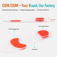 Semelles orthopédiques en gel liquide de silicone à ressorts pour soulager la douleur et les épine calcanéennes, avec boîte personnalisée – Fournisseur chinois