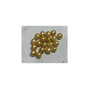 Les perles de mer dorées de qualité AA de 12 mm sont idéales pour les bijoux raffinés et les embellissements élégants qui capturent une beauté intemporelle. - Product Image 3