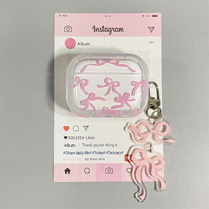 Couverture d'écouteur d'arc rose de nouveau style pour <span class=keywords><strong>Airpods</strong></span> 1 <span class=keywords><strong>2</strong></span> Pro 2nd Gen 4-accessoire en gros bon marché pour étui <span class=keywords><strong>Airpods</strong></span> - Product Image 4