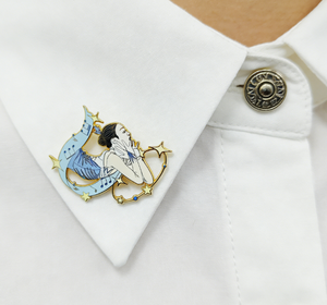 Spille Personalizzate Anime Fantasy in Smalto Duro con Stampa UV, Spille da Bavero Placcate Oro per Capodanno - Product Image 2