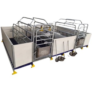 Vendita calda H-tipo cassa da parto nuova e usata in acciaio gabbia animale per l'allevamento di suini per le industrie al dettaglio - Product Image 6