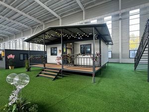 บ้านสำเร็จรูปขนาดใหญ่ 20 ฟุต 40 ฟุต แบบขยายได้ บ้านวิลล่าสองห้องนอน บ้านสำเร็จรูปเคลื่อนย้ายได้ ผนังเหล็กแซนด์วิช หรูหรา - Product Image 4