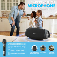 Système de karaoké avec enceintes portables W-King X10+, gadgets électroniques, enceinte avec woofer de 70 W, un microphone, enceinte sans fil, enceinte DJ