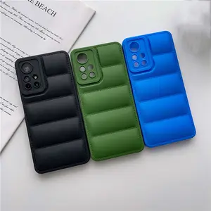 Sang trọng 3D xuống áo khoác điện thoại trường hợp đối với Xiaomi cho Redmi Note 12 11 Pro cộng với 11S 10S 10c mi 11 Lite 12t 11t POCO X5 X4 M4 Pro X3