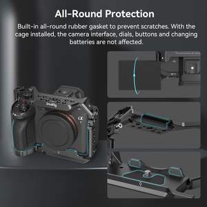 กรงพลาสติกสำหรับกล้องขนาดเล็กใช้ได้กับกล้อง <span class=keywords><strong>Sony</strong></span> Alpha <span class=keywords><strong>7R</strong></span> <span class=keywords><strong>V</strong></span>/IIiii/ A7R IV/Alpha 1-3667B - Product Image 4